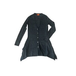 Christopher Fischer 100% Cashmere Sweater Size Small Charcoal Gray Soft‎ Cozy